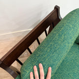 Pair of Mid Century Lounge Chairs + Ottoman