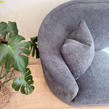 Vintage Curved Back Sofa - New Upholstery