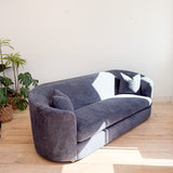 Vintage Curved Back Sofa - New Upholstery