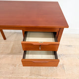 Small Danish Teak Desk with Key