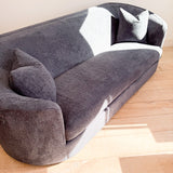 Vintage Curved Back Sofa - New Upholstery