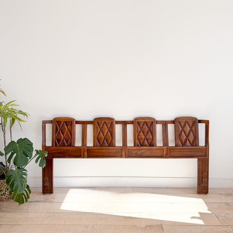 Vintage Sculpted Front King Size Headboard