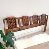 Vintage Sculpted Front King Size Headboard