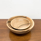 Nested Set of Walnut Bowls