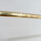 Vintage Brass + Glass Etagere