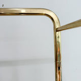 Vintage Brass + Glass Etagere