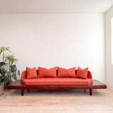 Adrian Pearsall Platform Sofa - New Orange Upholstery