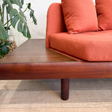 Adrian Pearsall Platform Sofa - New Orange Upholstery