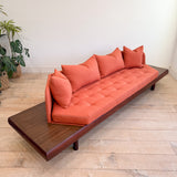 Adrian Pearsall Platform Sofa - New Orange Upholstery