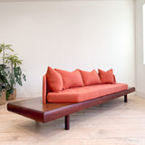 Adrian Pearsall Platform Sofa - New Orange Upholstery