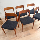 Set of 6 Niels Moller Dining Chairs