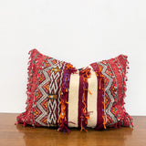 Vintage Rug Pillow - Reds