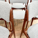 Set of 8 Teak Erik Buch Dining Chairs