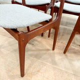 Set of 8 Teak Erik Buch Dining Chairs
