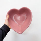 VTG Pink Heart Serving Dish