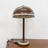 Vintage Brown & White Table Lamp