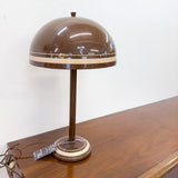 Vintage Brown & White Table Lamp