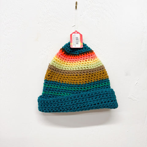 Hand Knit Crochet Hat (C)