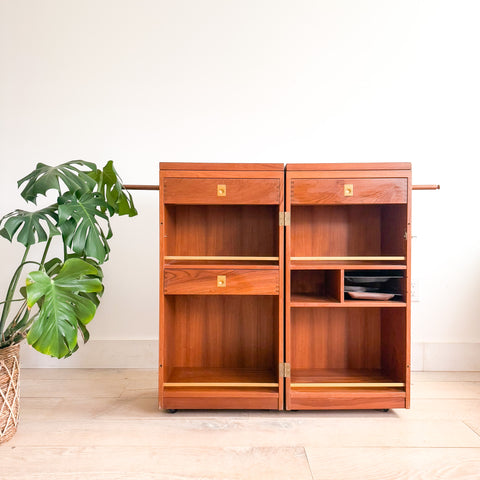 Dyrlund Teak Bar Cart