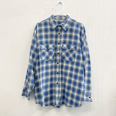 Blue Printed Flannel