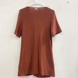 90s Ochre Whipstitch SS Cardigan- Small