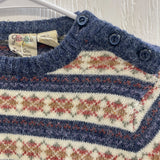 70s GEORGIOS Fair Isle Sweater- Small