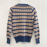 70s GEORGIOS Fair Isle Sweater- Small