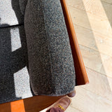 Danish Teak Sofa + Chair Set - New Upholstery