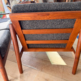 Danish Teak Sofa + Chair Set - New Upholstery