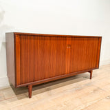 J Clausen for Brande Teak Tambour Door Buffet