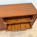 J Clausen for Brande Teak Tambour Door Buffet