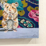 Smoking Hamster Painting
