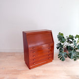 Danish Teak Roll Top Vanity by Dyrlund