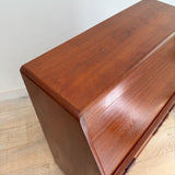 Danish Teak Roll Top Vanity by Dyrlund
