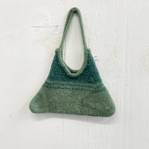 Felt Green Handmade Purse