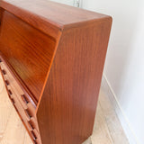 Danish Teak Roll Top Vanity by Dyrlund