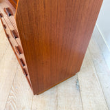 Danish Teak Roll Top Vanity by Dyrlund