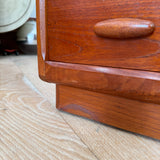 Danish Teak Roll Top Vanity by Dyrlund
