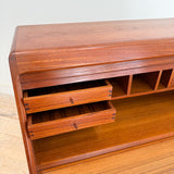 Danish Teak Roll Top Vanity by Dyrlund