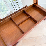 Danish Teak Roll Top Vanity by Dyrlund