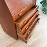Danish Teak Roll Top Vanity by Dyrlund