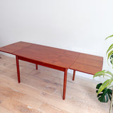 Danish Teak Expandable Dining Table