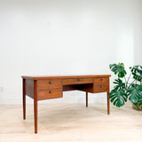 Danish Teak Desk w/ Open Shelf on Back