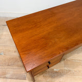 Danish Teak Desk w/ Open Shelf on Back