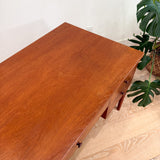 Danish Teak Desk w/ Open Shelf on Back