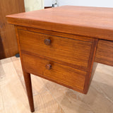 Danish Teak Desk w/ Open Shelf on Back