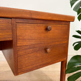 Danish Teak Desk w/ Open Shelf on Back