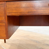 Danish Teak Desk w/ Open Shelf on Back