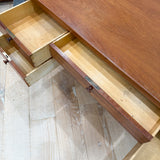 Danish Teak Desk w/ Open Shelf on Back