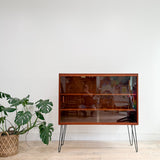 Danish Teak Curio Cabinet